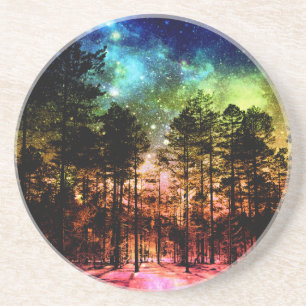 Dessous De Verre En Grès Rainbow Forest