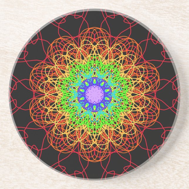 Dessous De Verre En Grès Rainbow v4 (Devant)