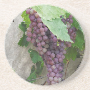 Dessous De Verre En Grès Raisins de pourpre sur la vigne