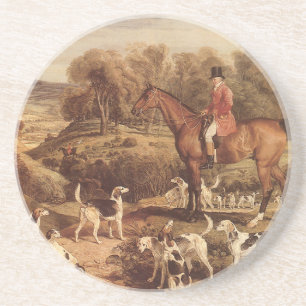 Dessous De Verre En Grès Ralph Lambton et ses Hounds par James Ward