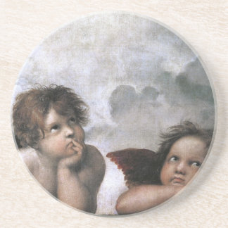 Dessous De Verre En Grès Raphael Deux Anges