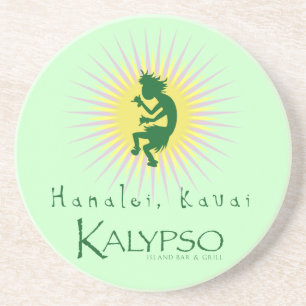 Dessous De Verre En Grès Rayon de soleil jaune de Kalypso Kane