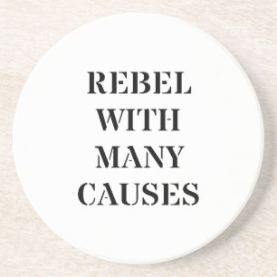 Dessous De Verre En Grès Rebel avec de nombreuses causes