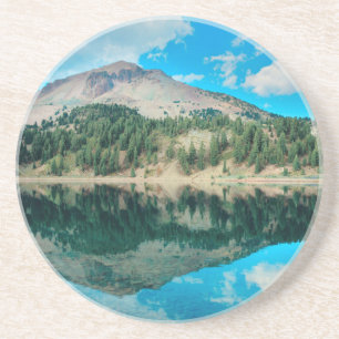 Dessous De Verre En Grès Reflets sur le lac Helen