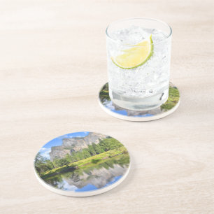 Dessous De Verre En Grès Réflexion de Yosemite