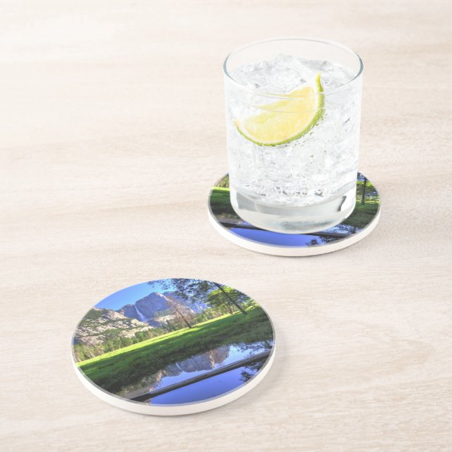 Dessous De Verre En Grès Réflexions des automnes (Côté)