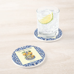 Dessous De Verre En Grès Restaurant Italien Limoncello Carrelage Sicilien