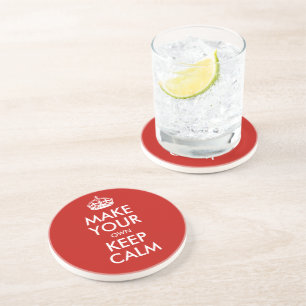 Dessous De Verre En Grès Restez Calme Et Personnalisez Votre Propre