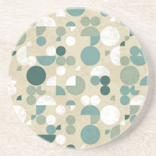 Dessous De Verre En Grès Rétro motif abstrait