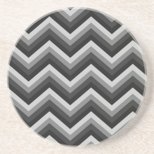 Dessous De Verre En Grès Rétro zigzag Chevron de motif