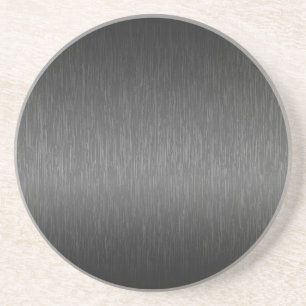 Dessous De Verre En Grès Revêtement en aluminium brossé gris métallique