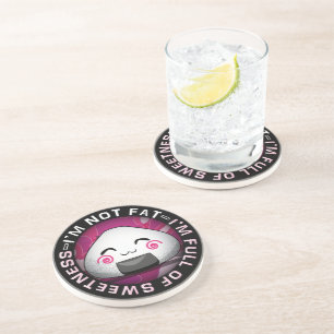 Dessous De Verre En Grès Riceball japonais drôle
