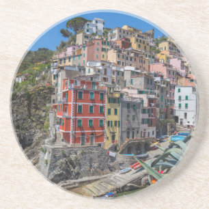 Dessous De Verre En Grès Riomaggiore Cinque Terre Ligurie Italie