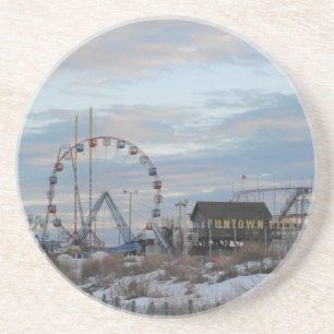 Dessous De Verre En Grès Rivage du Jersey de pilier de Funtown de lever de