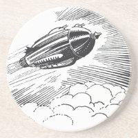 Rocket de vaisseau spatial de science-fiction vint