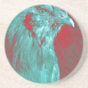 Dessous De Verre En Grès Rooster