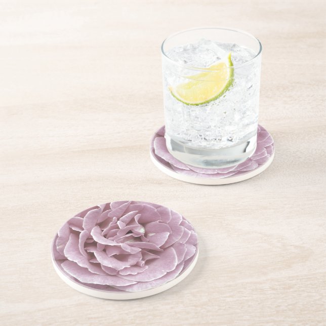 Dessous de verre en grès rose (Côté)