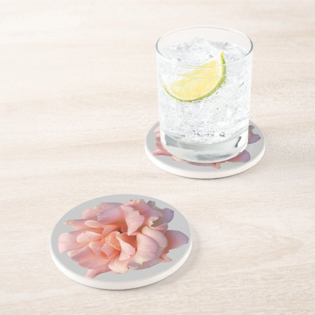Dessous De Verre En Grès rose (Côté)