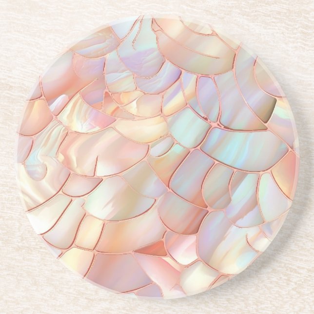 Dessous De Verre En Grès Rose gold mother of pearl  (Devant)
