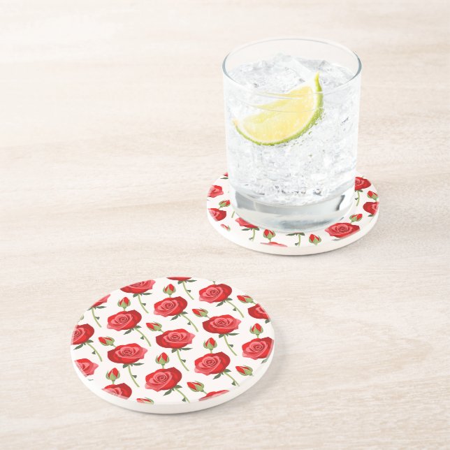 Dessous De Verre En Grès Rose intemporel (Côté)