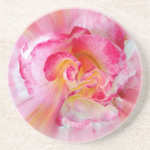 Dessous De Verre En Grès rose jaune