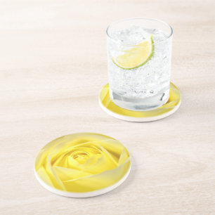 Dessous De Verre En Grès Rose jaune