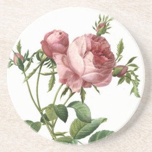 Dessous De Verre En Grès Rose Redoute