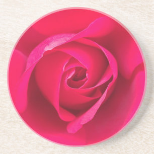 Dessous De Verre En Grès Rose rouge romantique v2