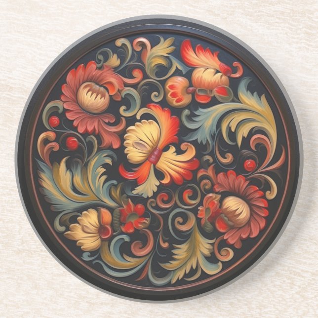 Dessous De Verre En Grès Rosepaint Moderne 6 de 6 (Devant)