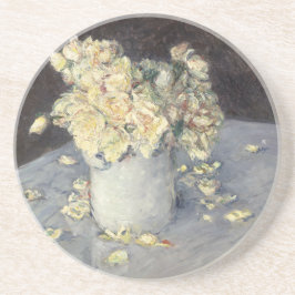 Dessous De Verre En Grès Roses jaunes dans un vase de Caillebott Impression