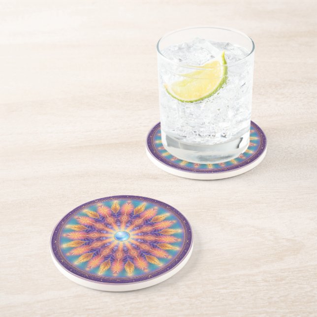 Dessous De Verre En Grès Roue légère (Côté)