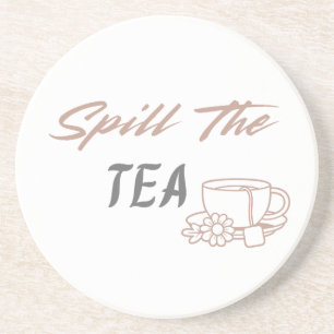 Dessous De Verre En Grès Sac fourre-tout drôle "Spill the Tea" pour elle