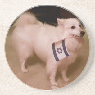 Dessous De Verre En Grès Sadie the Jewish Dog