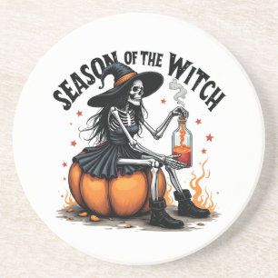 Dessous De Verre En Grès Saison De La Sorcière Éffrayante Hallowee Wtich