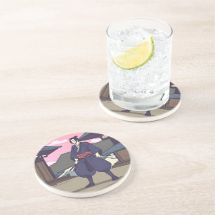 Dessous De Verre En Grès samouraï