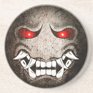 Dessous De Verre en Grès Samouraïmoji Vintag Getränkeuntersetzer