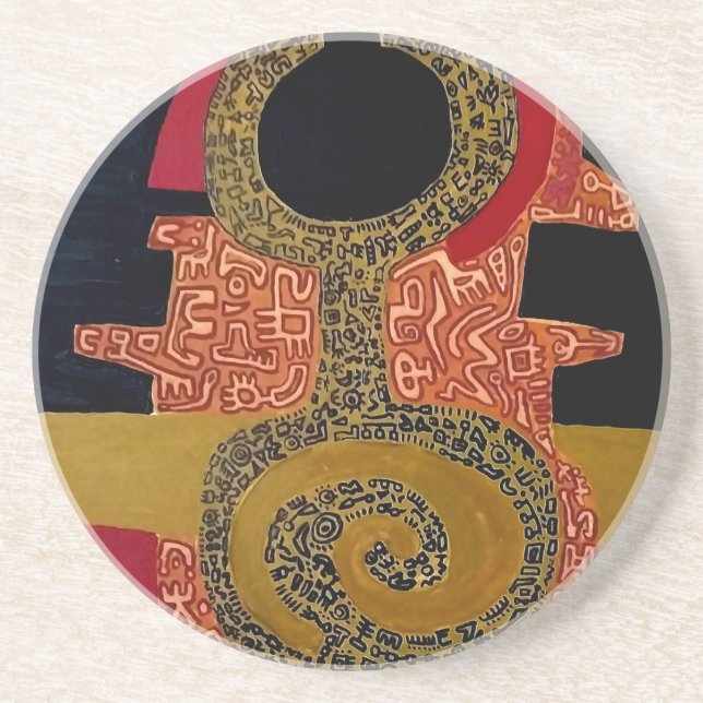 Dessous De Verre En Grès Sandstone Coaster (Devant)