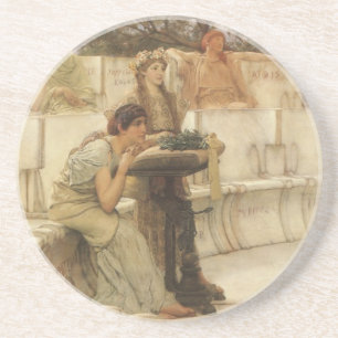 Dessous De Verre En Grès Sappho et Alcaeus par Sir Lawrence Alma Tadema