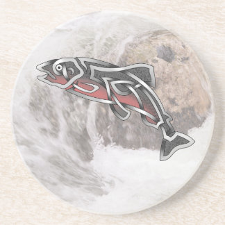 Dessous De Verre En Grès Saumon