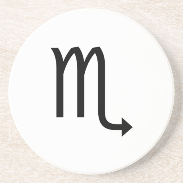 Dessous De Verre En Grès Scorpio (Devant)