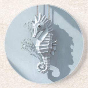 Dessous De Verre En Grès Seahorse