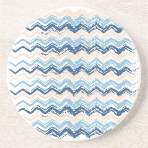 Dessous De Verre En Grès Seashore Scribble ZigZag