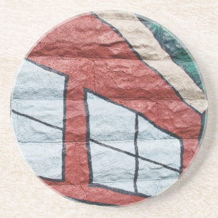 Dessous De Verre En Grès Série Graffiti—1 de nombreux designs
