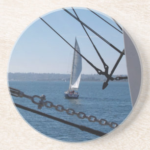 Dessous De Verre En Grès Série pittoresque : Navigation à travers les corde