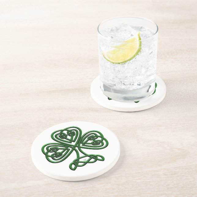 Dessous De Verre En Grès Shamrock (Côté)