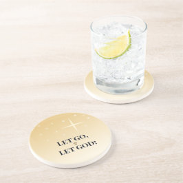 Dessous De Verre En Grès Shining Cross Let Go Let God Stars