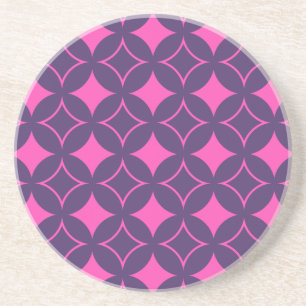 Dessous De Verre En Grès shippo rose et violet