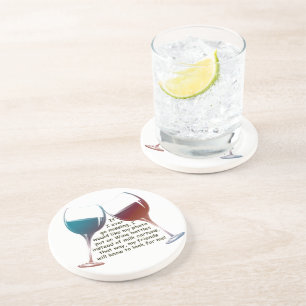 Dessous De Verre En Grès Si je vais jamais manquer… le vin d'amusement