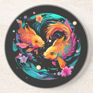 Dessous De Verre En Grès Signe astrologique Poissons