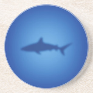 Dessous De Verre En Grès Silhouette de requin